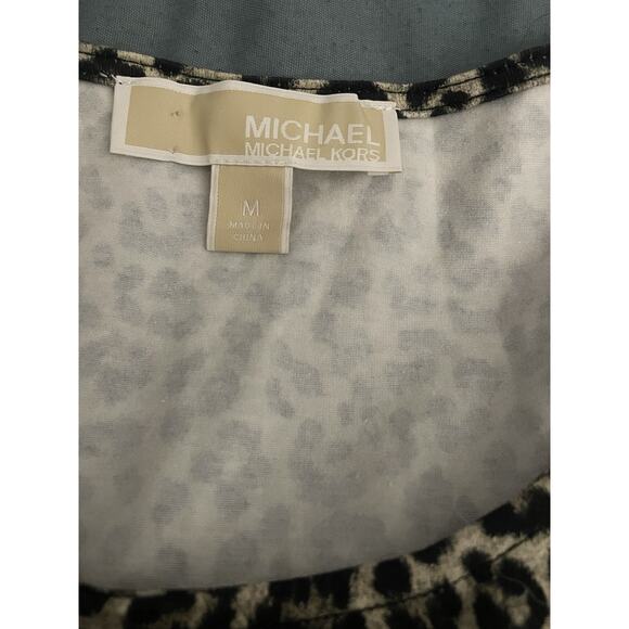Michael Kors Women’s Animal Leopard Print Brown Dress Size Medium NWOT - Picture 3 of 4